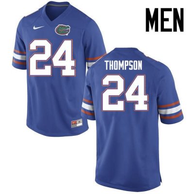 Men's Florida Gators #24 Mark Thompson NCAA Nike Blue Authentic Stitched College Football Jersey KFD7262XM